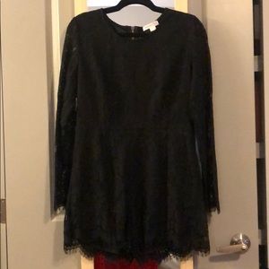 Black lace romper